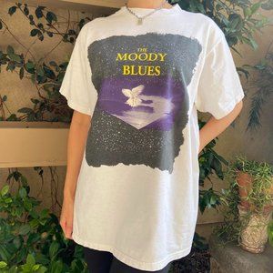 Moody Blues Rock White Concert T-shirt Size L